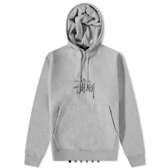 Stussy - Basic Stussy Embroidered Hoodie - Size Large - Picture 15 of 15
